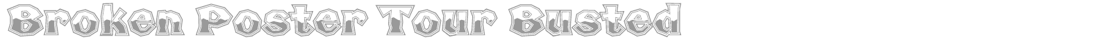 Broken Poster font preview